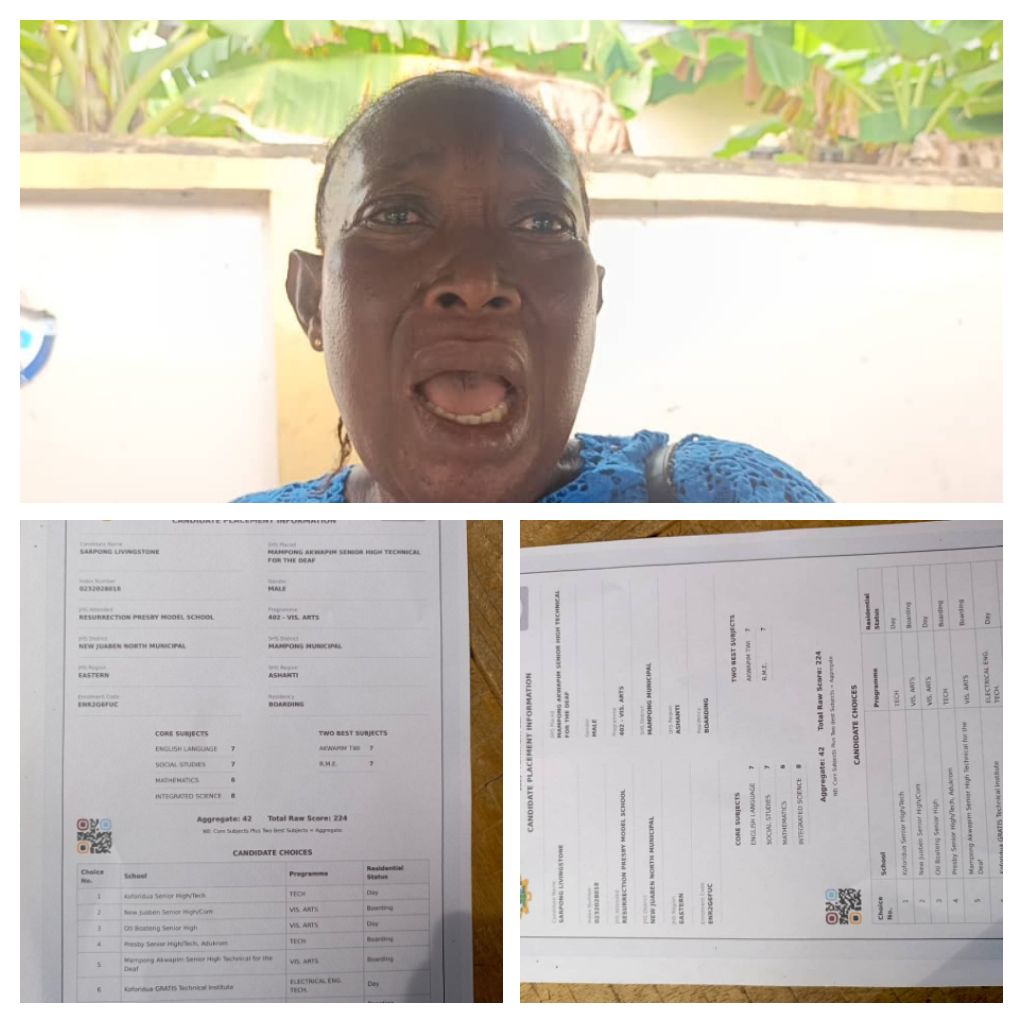 E/R: Woman Cries After Failure To Change School Placement For Her Able Child Wrongly Sent To Mampong School For The Deaf