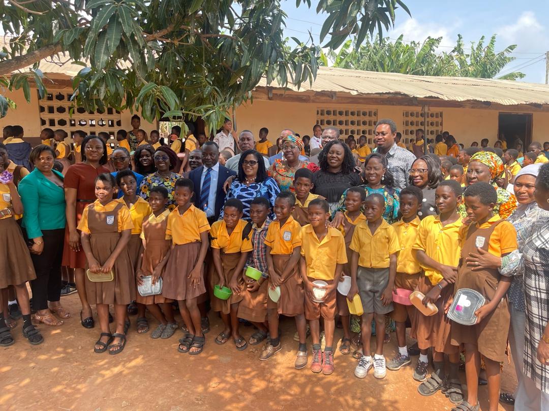 Accra: Gender Minister Begins Monitoring Tour Of School Feeding Programme Centres