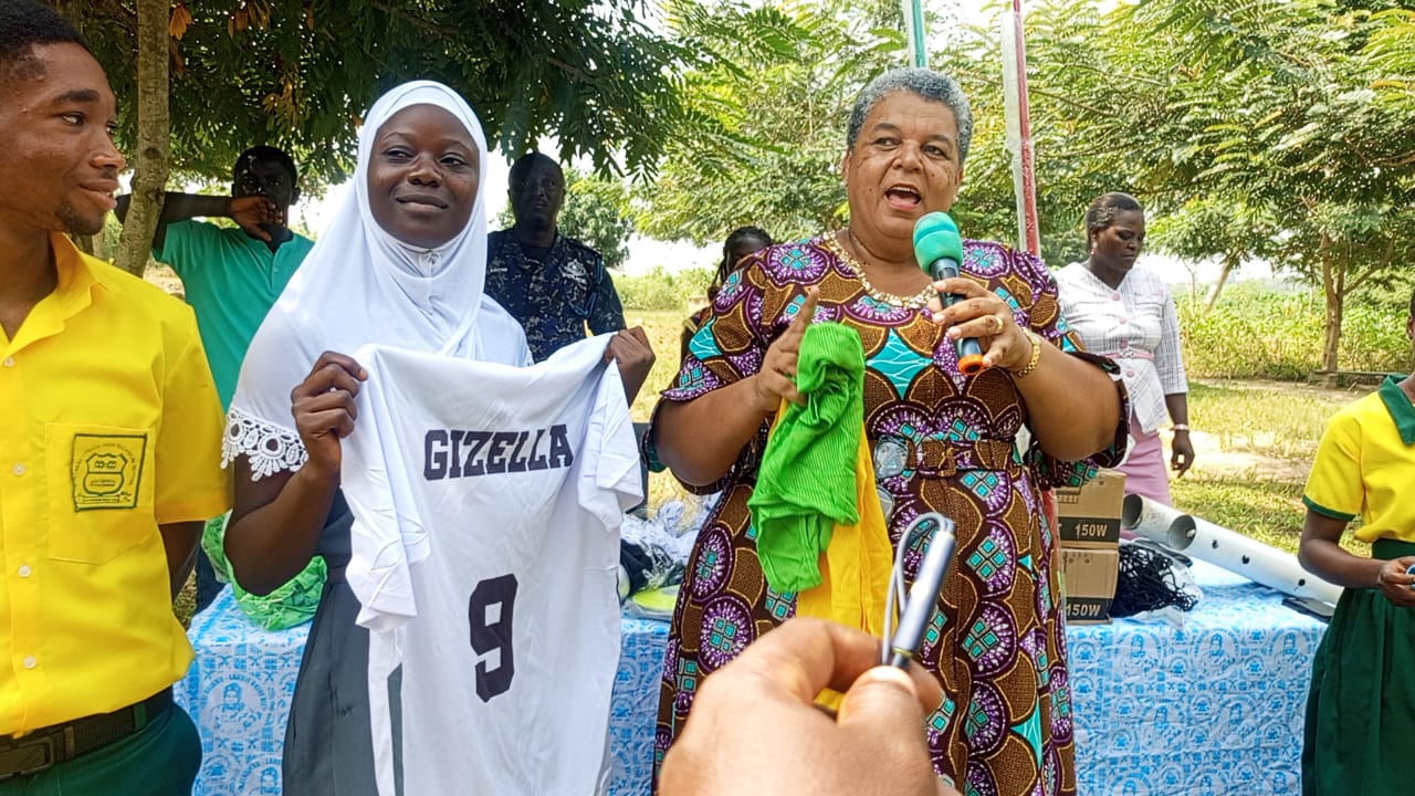 MP Vows To Boost Talents Among Students In SHS, Supports Them With Sports Kits And Equipments