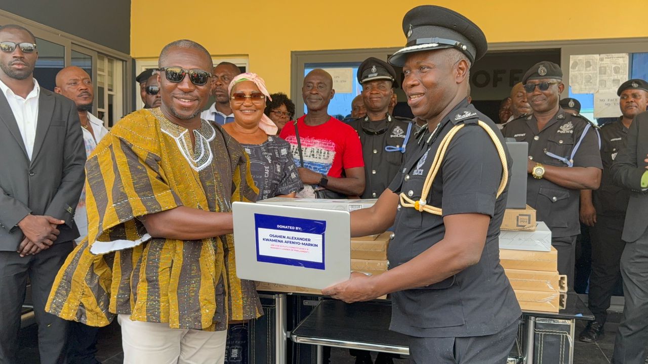 Minority Leader Supports Police With 10 Laptops To Enhance Technology In Policing