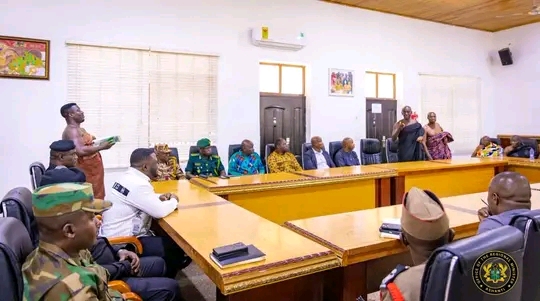 A/R: Regional Minister Briefs Manhyia On Security Updates