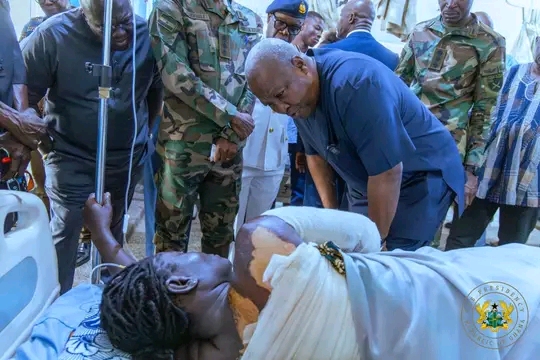 Update: President Mahama Visits Survivors Of Burkina Faso Terrorist Attack