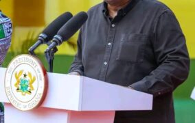 Mahama Cuts Sod For Construction Of A Glass Factory