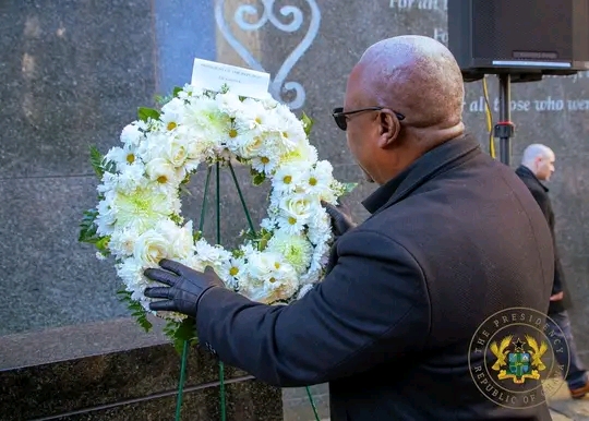 President Mahama Leads Wreath-Laying Ceremony In Honour Of Enslaved Africans