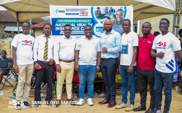 NPP Youth Organiser Samuel Osei Sarkodie Leads Free NHIS Registration And Renewal Drive In New Juaben North
