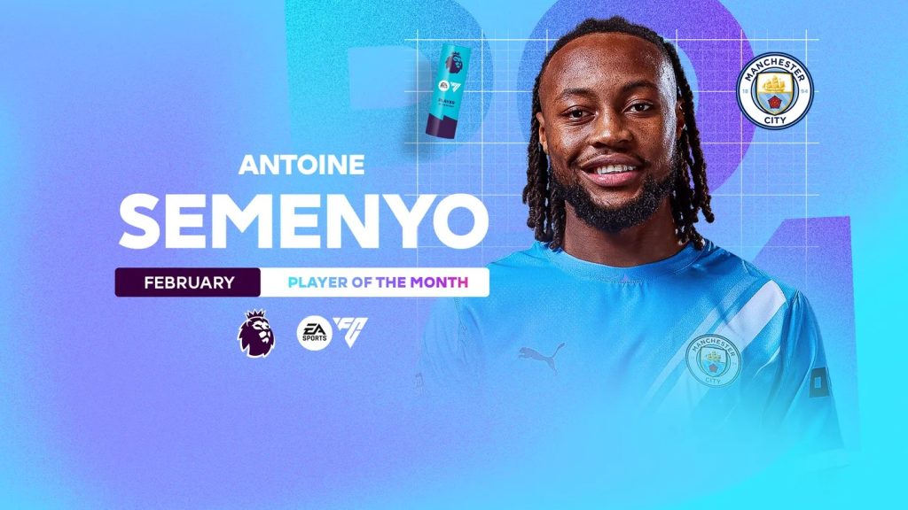 Ghana star Antoine Semenyo Bags Premier League Player Of The Month Award