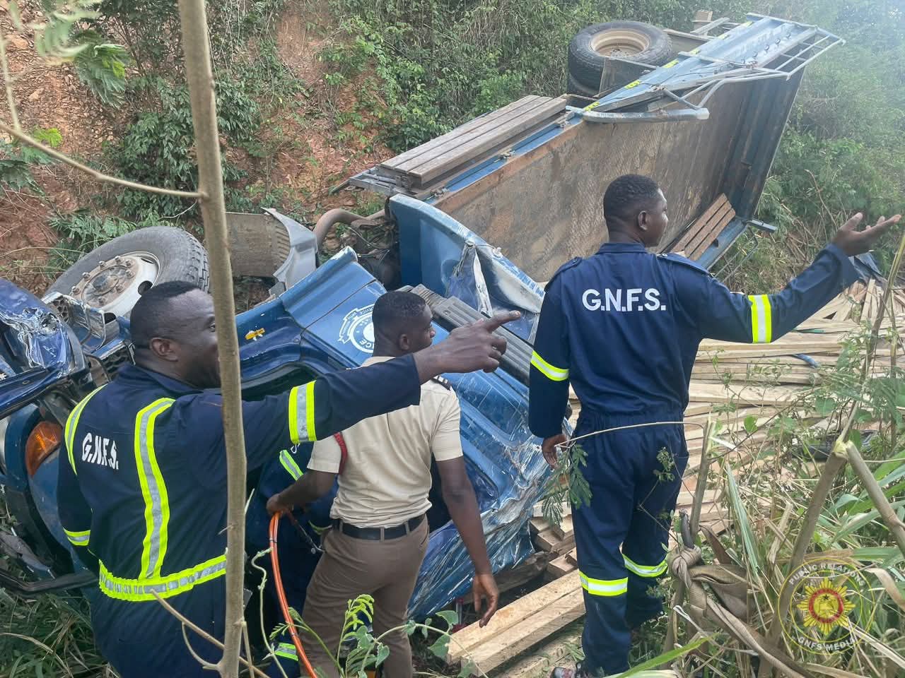 Police Officer Dies In A Fatal Crash On Somanya-Adukrom Road, Two In critical Condition