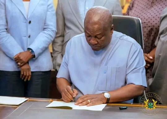 President Mahama Signs Five Bills Into Law