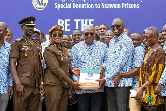 President Mahama, Ringway Assemblies Of God Church Men's Ministry Donate To Nsawam Prisons