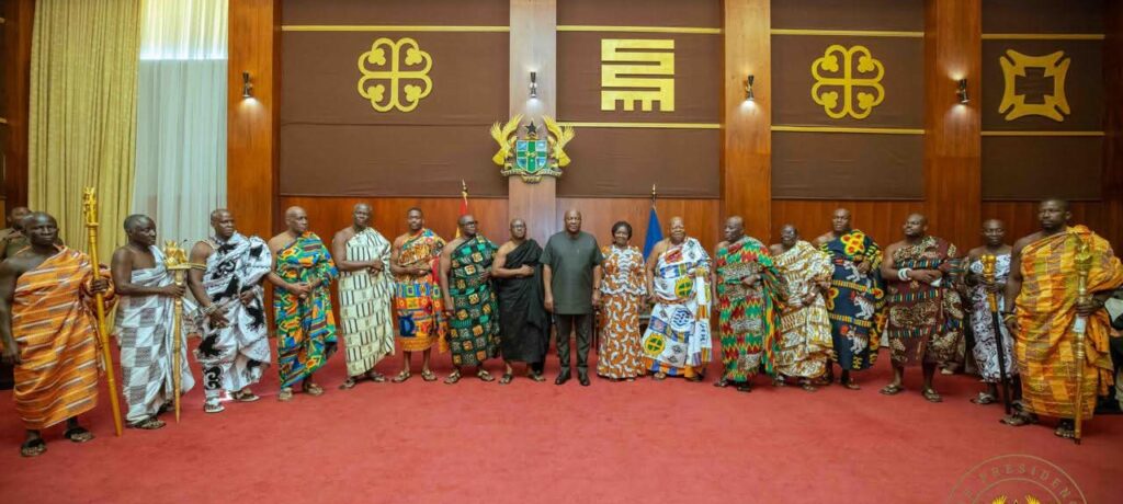 Eastern Regional House Of Chiefs Pays Courtesy Visit To President John Mahama