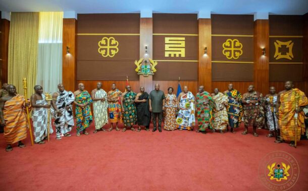 Eastern Regional House Of Chiefs Pays Courtesy Visit To President John Mahama