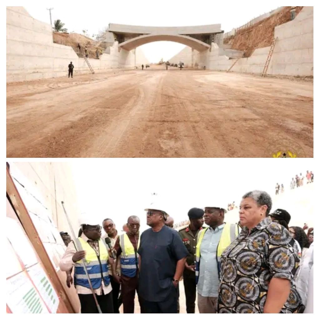 Mahama Tours Kasoa-Wimneba Corridor Works; Satisfied With Pace And Quality Of Workdone