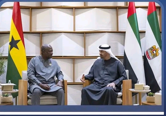 Mahama Holds Productive Meeting With UAE President