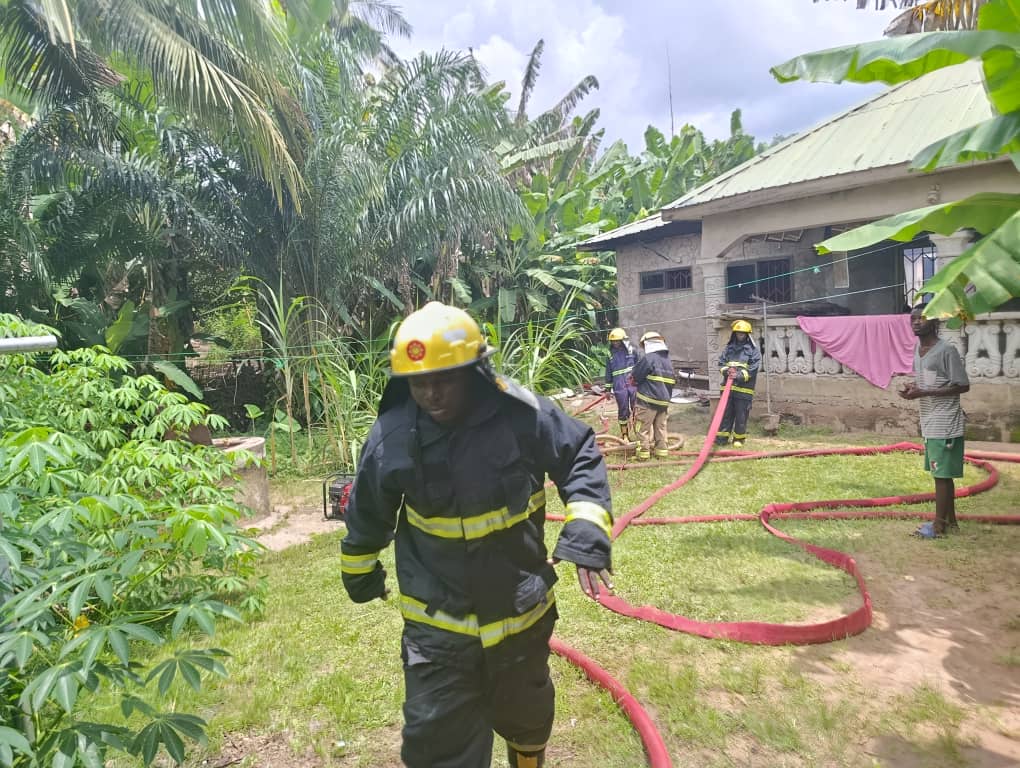 Koforidua: Electrical Fire Outbreak Burns ECG Worker’s Private House As Wife Collapses
