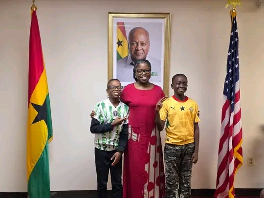 Ghana’s Young Spelling Champion Eugene Osei Mensah Pays Courtesy Call On Embassy Of Ghana In Washington DC, USA