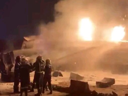 Fuel Tanker, Tipper Truck Crash Sparks Fatal Fire On Accra-Tema Motorway