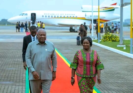 Mahama Returns To Ghana After Official Visit To The UK And Belarus