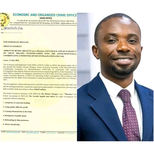 EOCO Finally Confirms Arrest Of Miracles Aboaye Over Alleged Misappropriation Of Public Funds