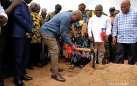 Resetting Ghana Tour: Mahama Cuts Sod For Construction Of 24-Hour Model Market At Juapong