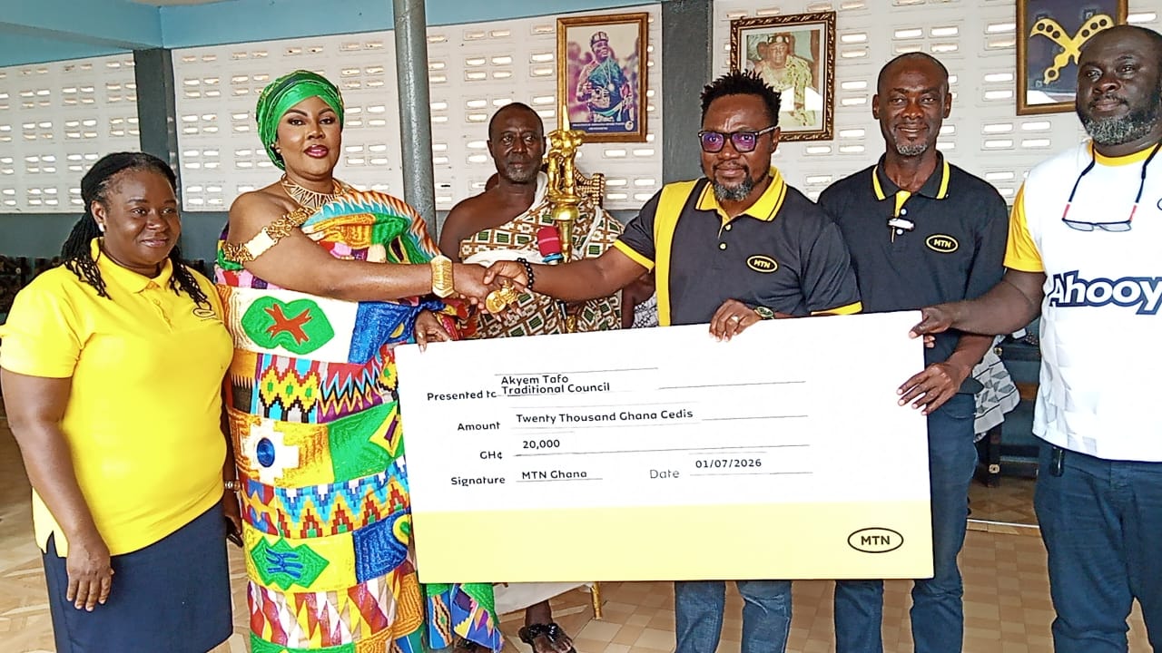 MTN Ghana Supports Akyem Tafo Ohum Festival With GH¢50,000 Donation