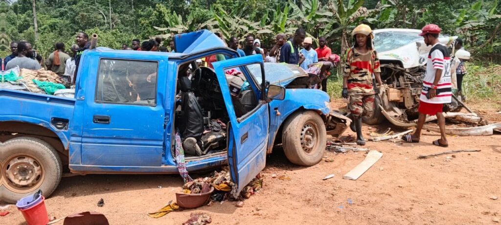 Three Killed, 11 Critically Injured In Head-On Collision At tAjumako Kokoben