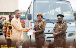 President Mahama Presents Bus To Prisons Service
