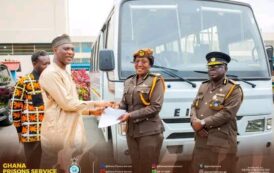 President Mahama Presents Bus To Prisons Service