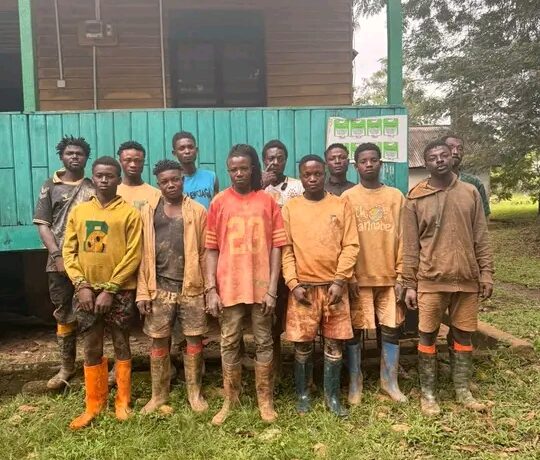 Galamsey: Forestry Commission Arrests 12 illegal Miners In Atewa Forest