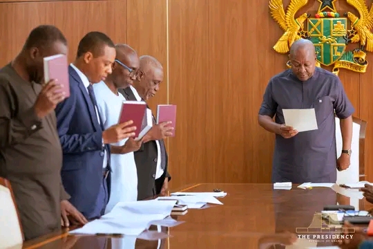 Mahama Swears Into Office New Independent Fiscal Council