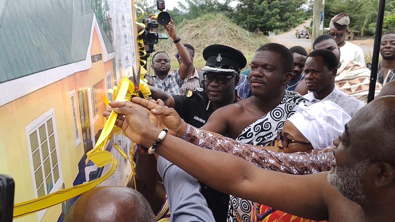 Gyasehene Breaks Ground For New Nyamekrom Police Station To Boost Security
