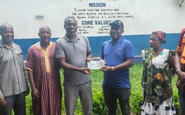 NMSQ: T.I Ahmadiyya SHS Receive Financial Support From Salaga South MP