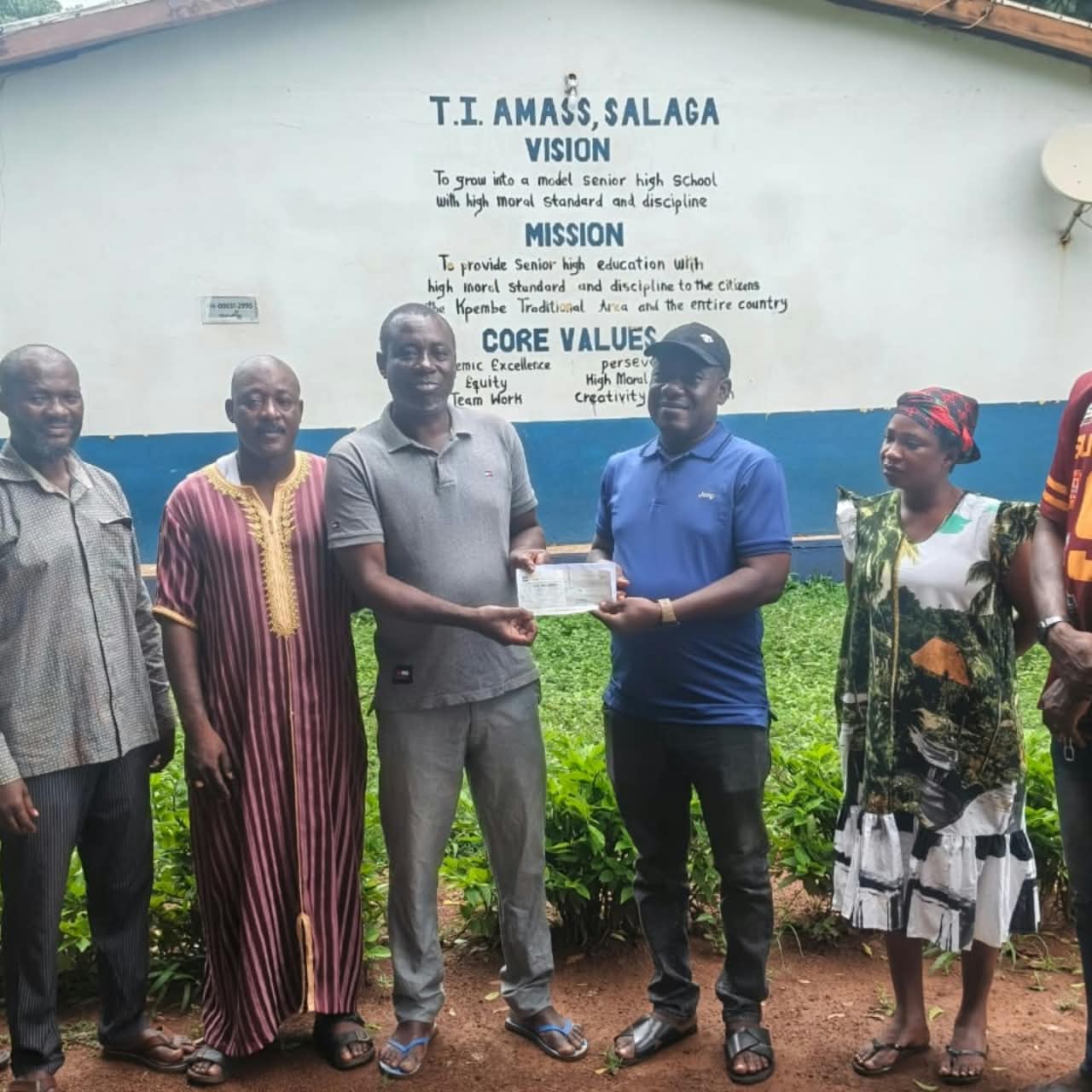 NMSQ: T.I Ahmadiyya SHS Receive Financial Support From Salaga South MP