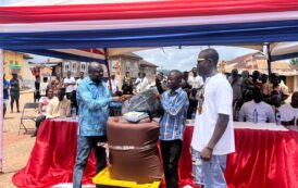 Fanteakwa North MP Supports JHS Graduates With Educational Materials