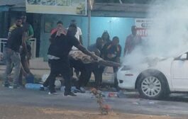 Koforidua: Moving Mazda Car Catches Fire