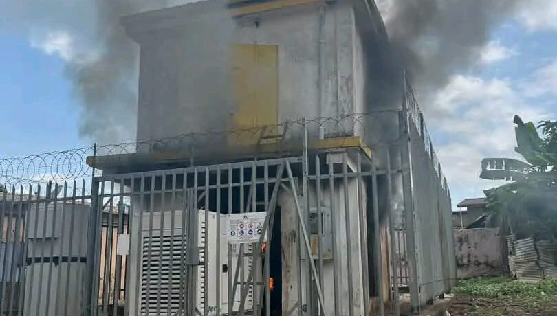 GNFS Extinguishes Electrical Fire At MTN Mast In Begoro