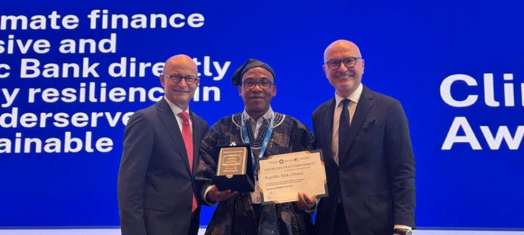 Republic Bank Ghana Wins International Award For Climate Finance Initiatives