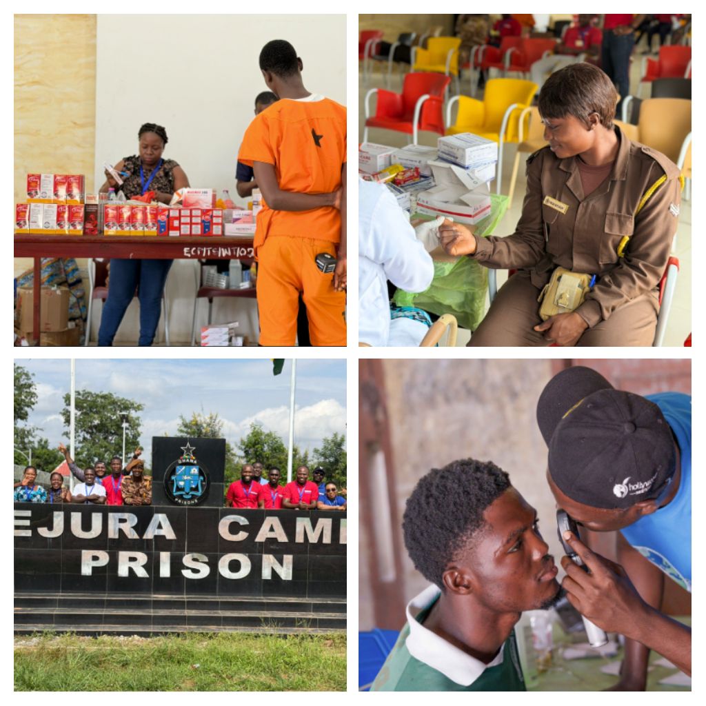 Theovision International Provides Free Healthcare And Treatment To Inmates, Officers Of Ejura Prisons